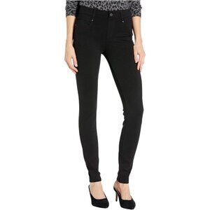 Liverpool Ponte Knit Skinny Pants Size 10/30 Long Solid Black Rayon Contemporary